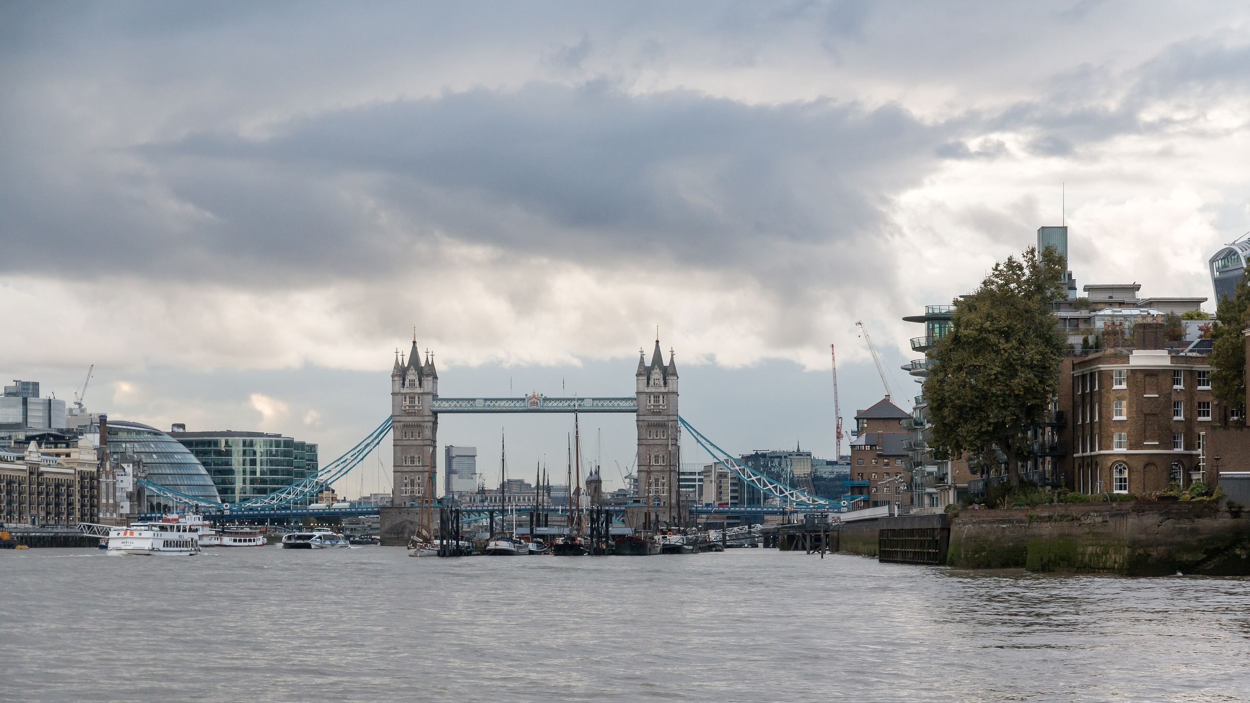 Tower Bridge over the Thames in London
